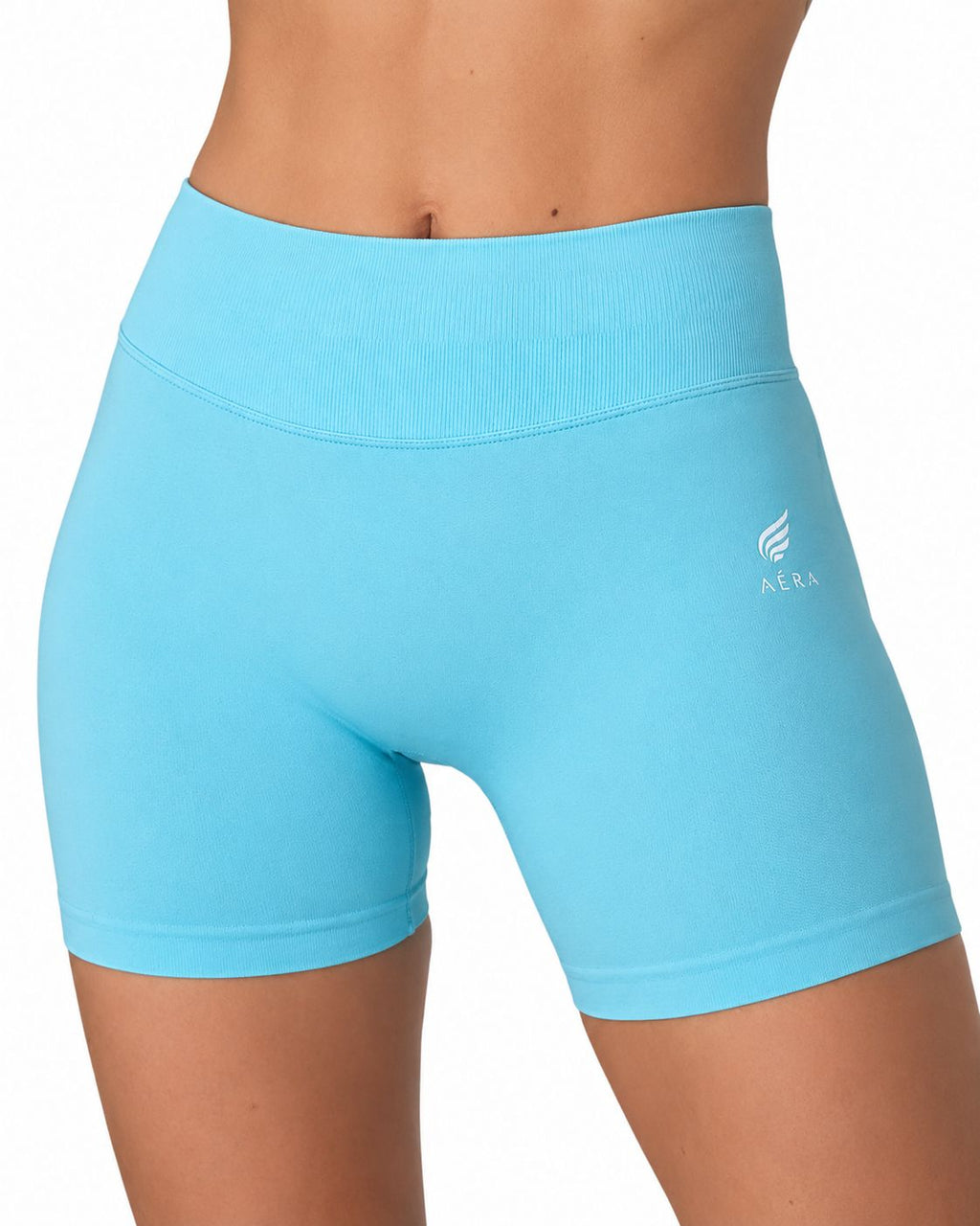 Colanti Scurti Modelatori Push-Up - Light Blue