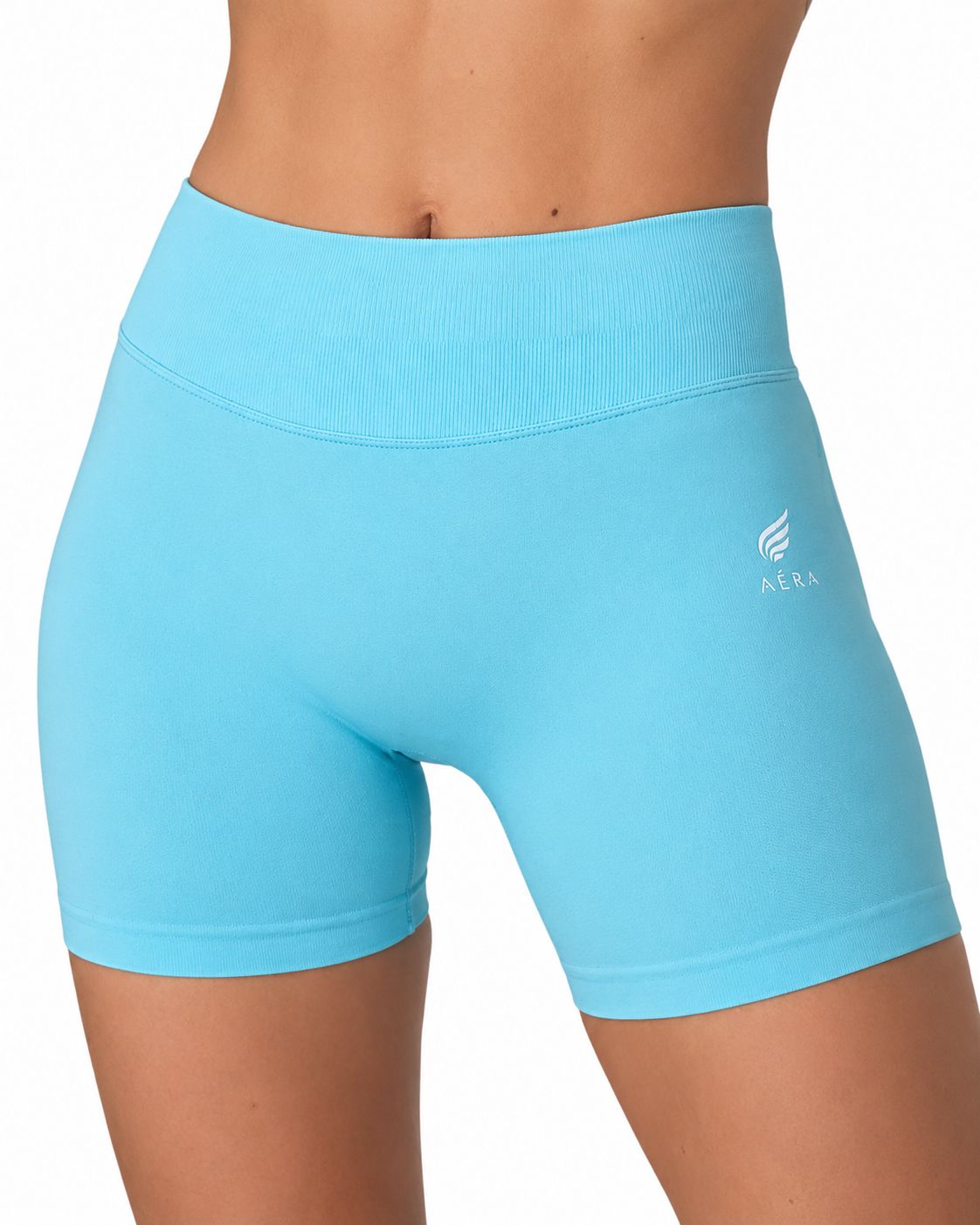 Colanti Scurti Modelatori Push-Up - Light Blue