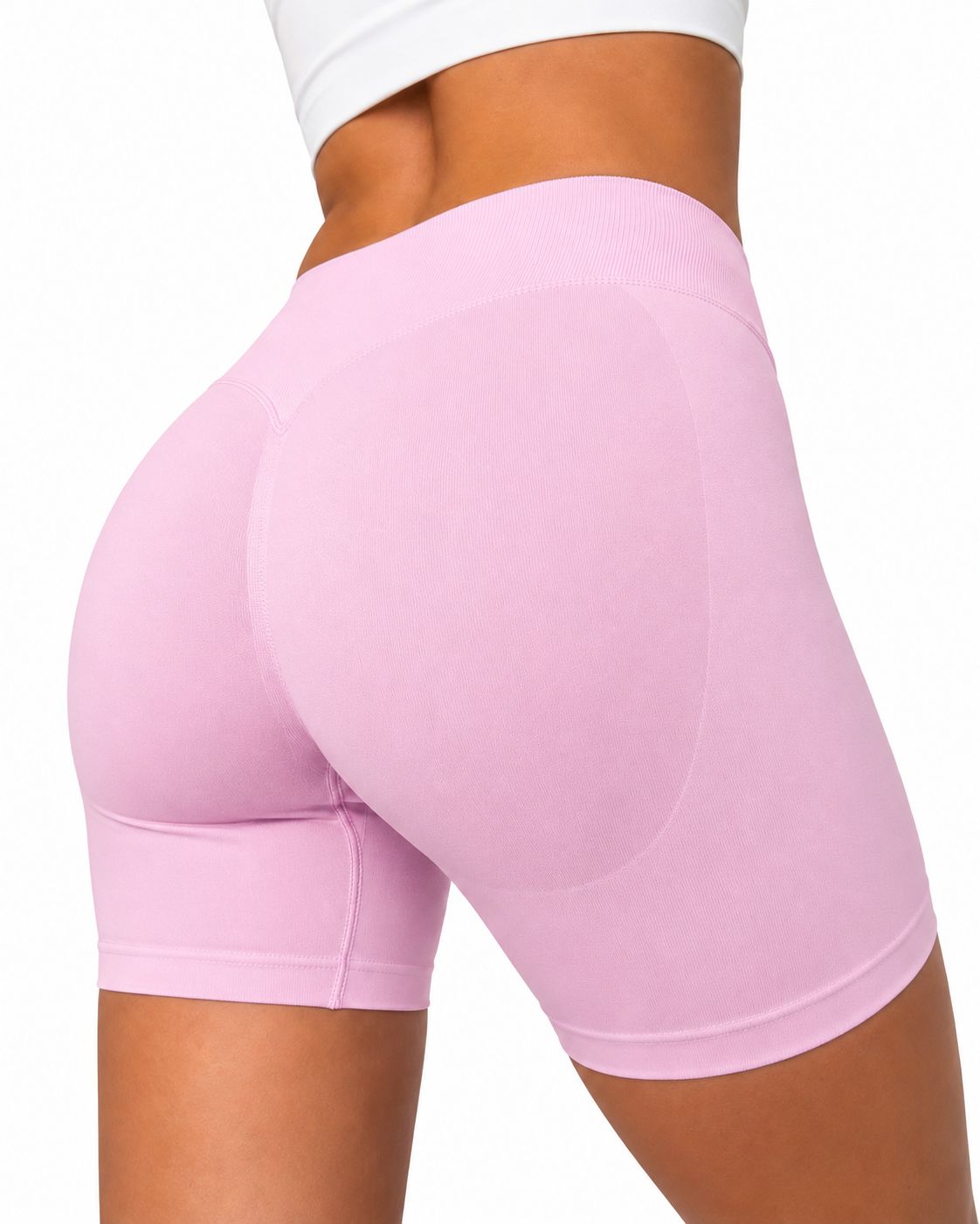 Colanti Scurti Modelatori Push-Up - Pink