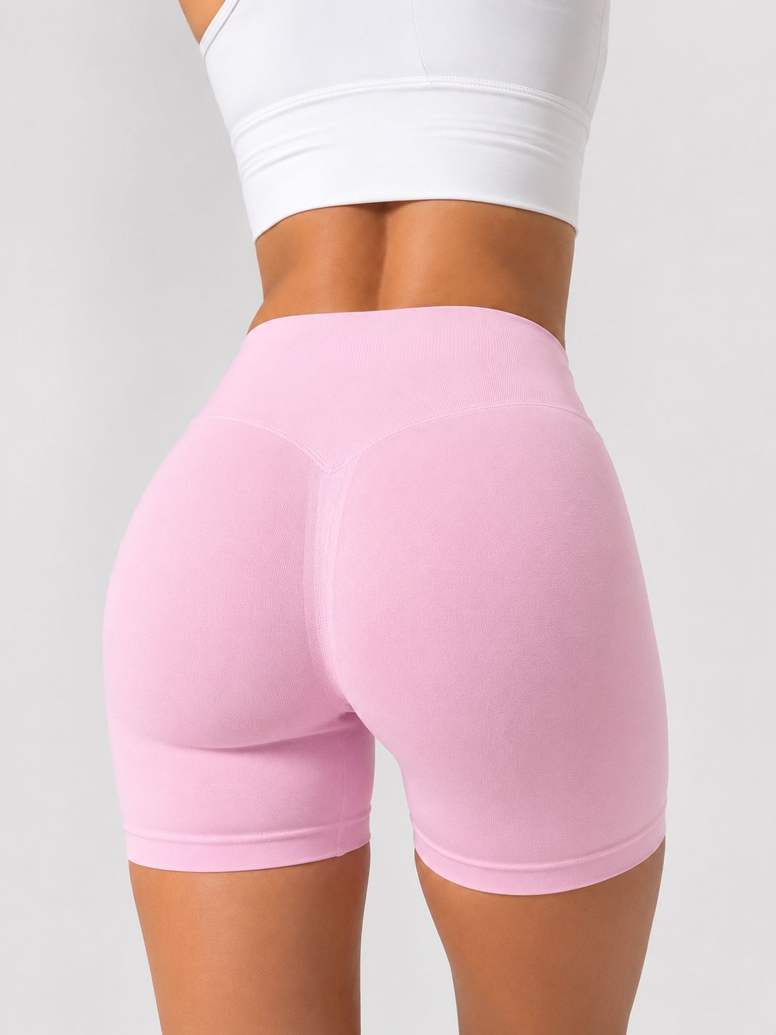 Colanti Scurti Modelatori Push-Up - Pink